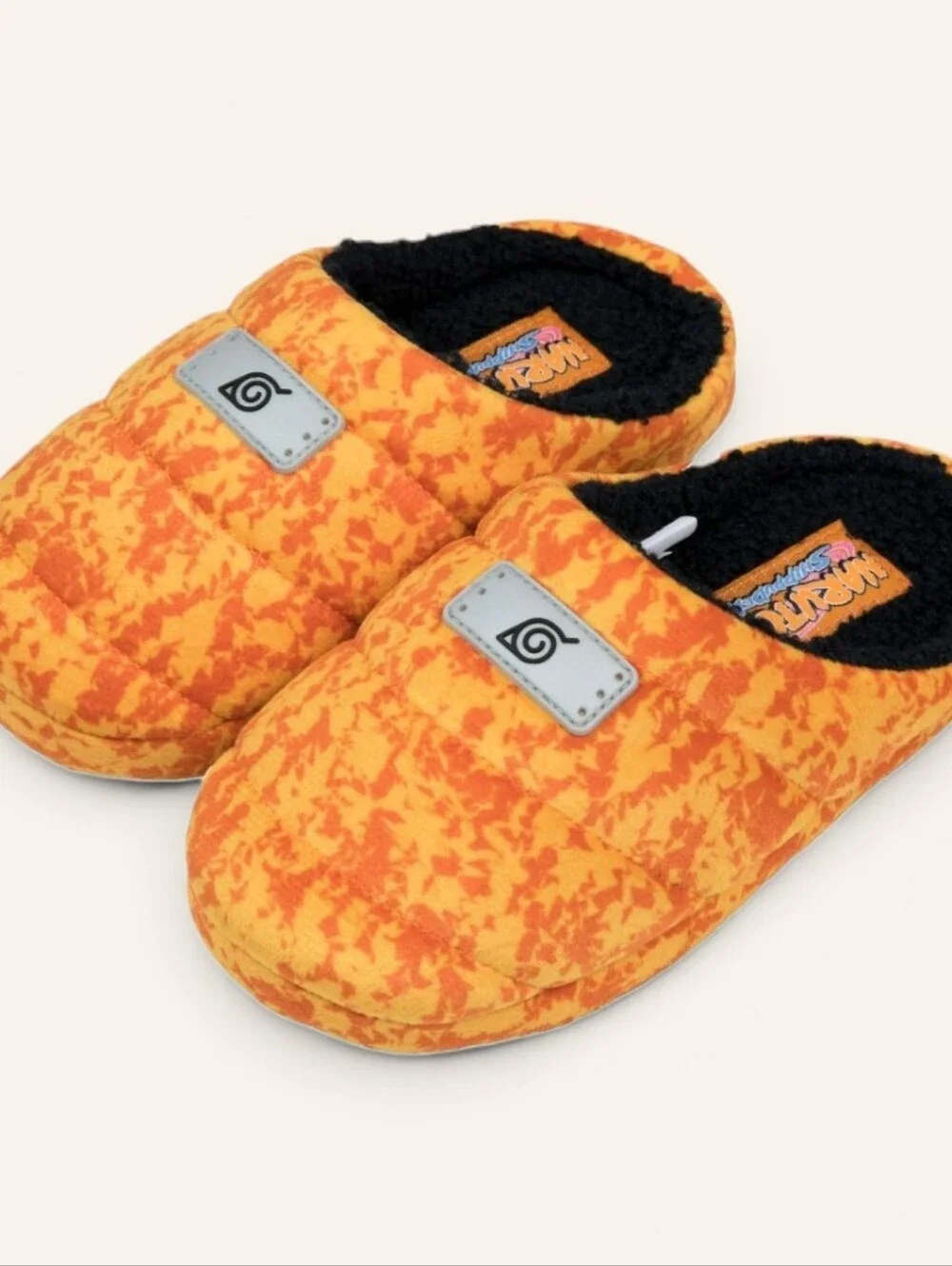 Naruto Shippuden Naruto Leaf Village Emblem Headband Style Slip-on Slippers